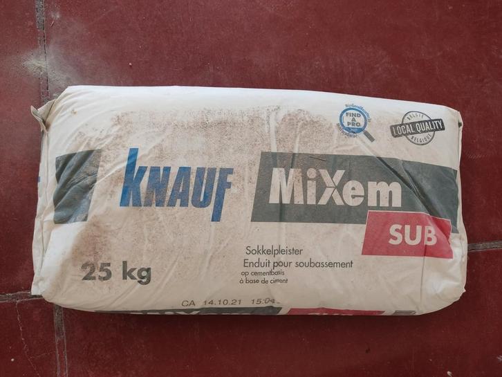 Knauf mixem sokkelpleister, Doe-het-zelf en Bouw, Overige Doe-Het-Zelf en Bouw, Nieuw, Ophalen