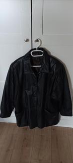 Lederen zwarte jas, Ophalen of Verzenden, Zo goed als nieuw