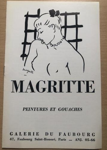 Magritte Peintures et gouaches - facsimile beschikbaar voor biedingen