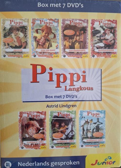 Pippi Langkous Astrid Lundgren 7 dvd box, Cd's en Dvd's, Dvd's | Kinderen en Jeugd, Nieuw in verpakking, Tv fictie, Avontuur, Boxset