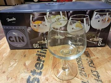 Gin glazen (nieuw, 8 stuks) beschikbaar voor biedingen