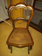 Stoel met rieten zitvlak, Huis en Inrichting, Stoelen, Ophalen, Riet of Rotan, Gebruikt, Bruin