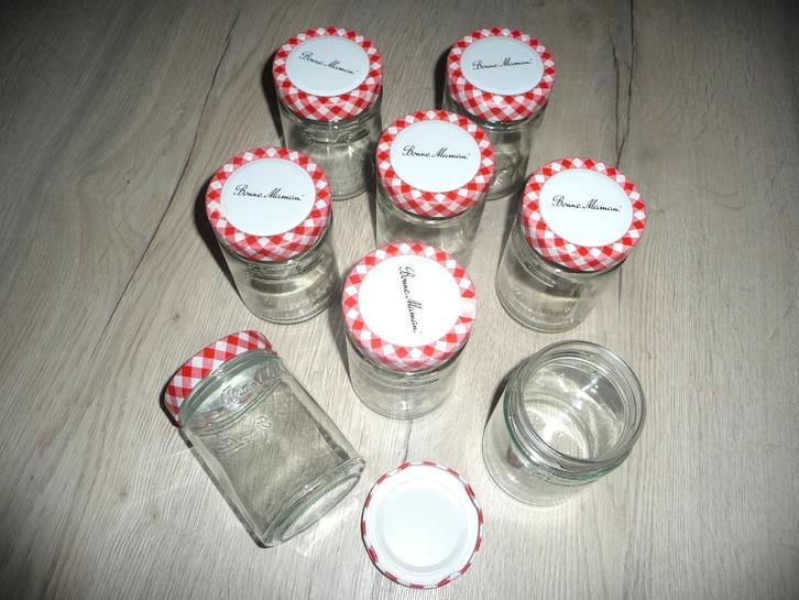 Glazenpotten 360 gr (8 stuks), Huis en Inrichting, Keuken | Potten en Pannen, Zo goed als nieuw, Glas, Ophalen