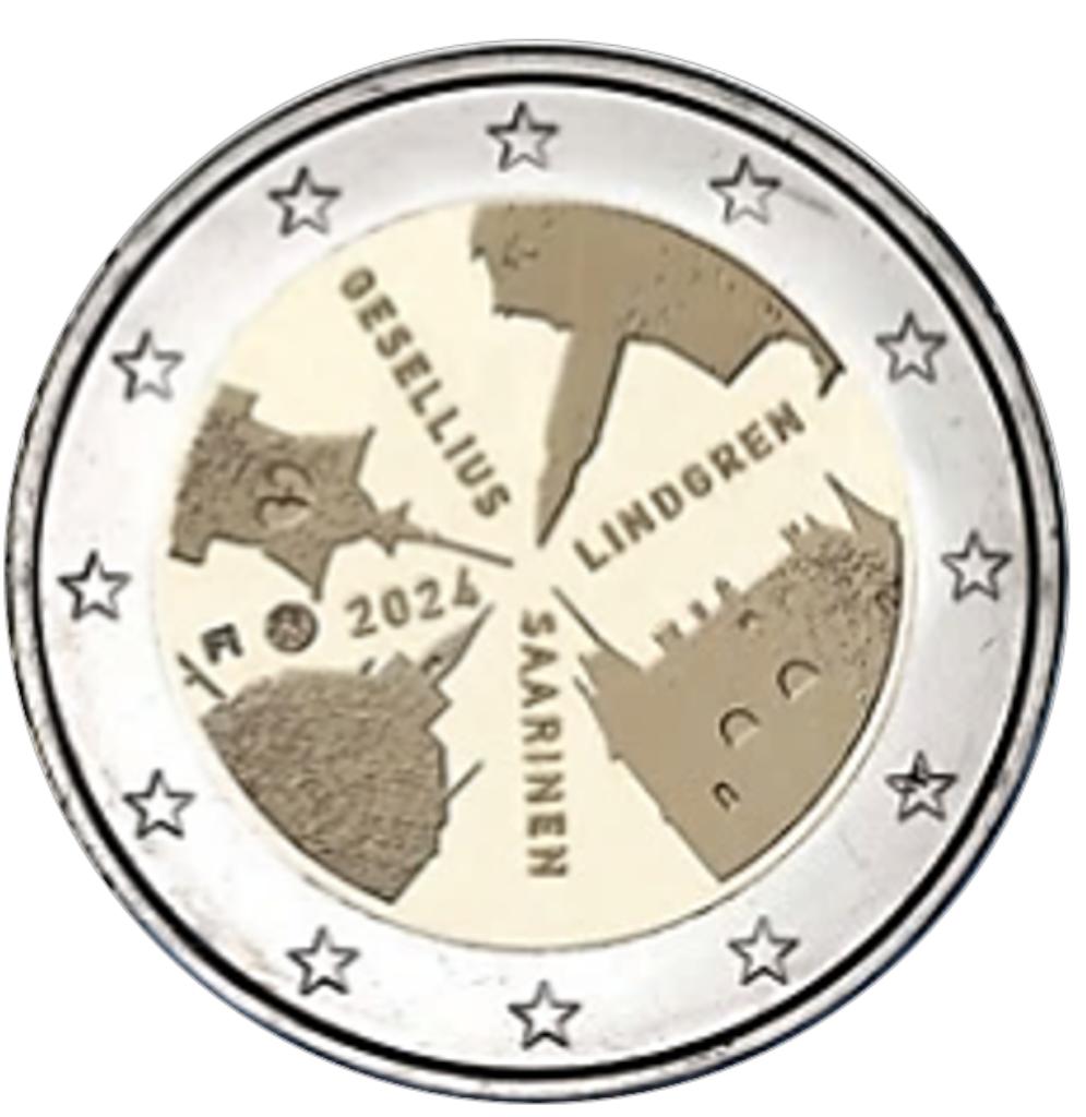 2 euros Finlande 2024 Gesellius-Lindgren-Saarinen, Enlèvement ou Envoi, Finlande, 2 euros