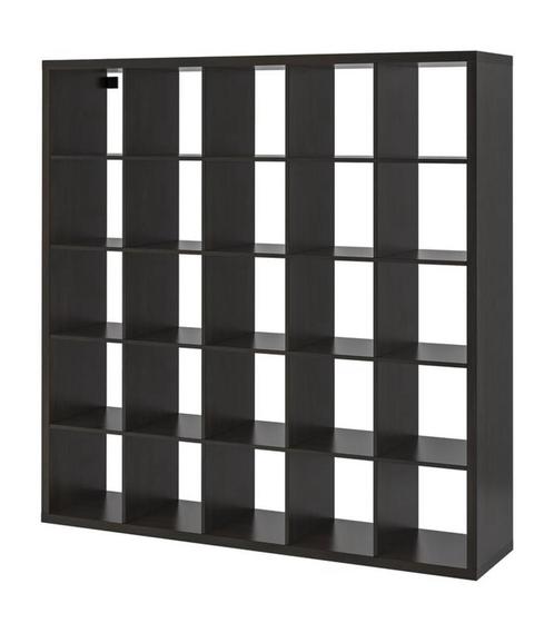 KALLAX noir-bruin, 182x182cm, Huis en Inrichting, Kasten | Wandmeubels, Zo goed als nieuw, 150 tot 200 cm, 150 tot 200 cm, 25 tot 50 cm