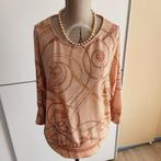 Zalmkleurig fijne pull/shirt mt 40 tailleert 42 44 zie afme, Enlèvement