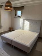 Tweepersoonsbed, Huis en Inrichting, Ophalen, Gebruikt, Beige, Tweepersoons