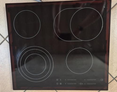 Inbouw Keramische kookplaat zwart, Elektronische apparatuur, Kookplaten, Gebruikt, Inbouw, Keramisch, 4 kookzones, Ophalen
