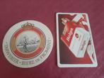 Twee vintage reclame onderleggers – Haacht bier&Belga sigare, Verzamelen, Ophalen of Verzenden, Gebruikt, Viltje(s)
