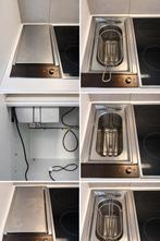 Ingebouwde friteuse (inox) – compleet met mand, Ophalen of Verzenden, Zo goed als nieuw