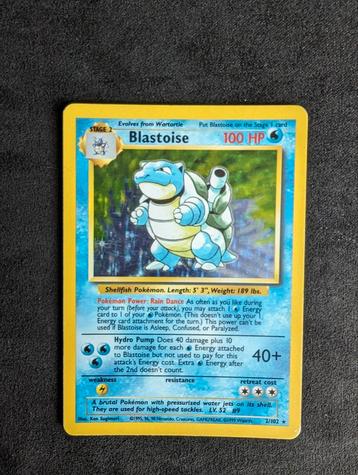 Blastoise Holo 2/102 Base Set 