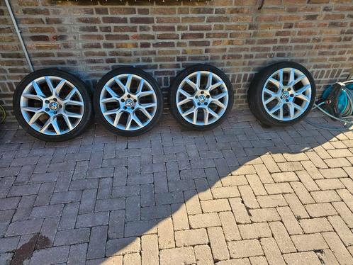 25 jarige edtion wielen vw golf 6 gti, Auto-onderdelen, Banden en Velgen, Band(en), Zomerbanden, 18 inch, 245 mm, Personenwagen