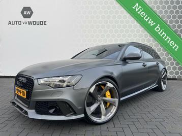 Audi RS 6 4.0 TFSI RS6 keramisch 360 Headup Pano B&O 675PK, Autos, Cuir, Achat, 560 ch, Carnet d'entretien