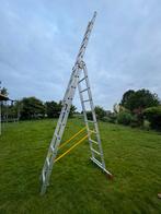 Alu ladder 3-delig 3x10, Ladder, Ophalen of Verzenden, Zo goed als nieuw