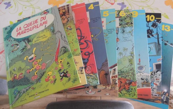 MARSUPILAMI VAN 9 BD TE KOOP ALS LOT OF STUK/BESCHRIJVING, Boeken, Stripverhalen, Zo goed als nieuw, Complete serie of reeks, Ophalen of Verzenden