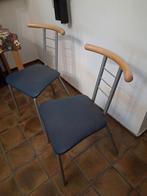 Design stoelen, Huis en Inrichting, Stoelen, Ophalen, Gebruikt, Twee, Blauw