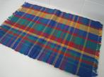 Placemat met gekleurde vierkanten, met franjes, 51x33cm, Huis en Inrichting, Woonaccessoires | Onderzetters, Ophalen