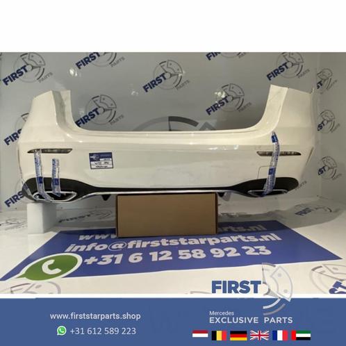 W177 AMG ACHTERBUMPER WIT COMPLEET Mercedes A Klasse 2018-20, Auto-onderdelen, Carrosserie, Bumper, Mercedes-Benz, Achter, Gebruikt