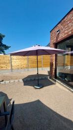 Parasol met parasolvoet, Tuin en Terras, Ophalen, Gebruikt, Parasolvoet