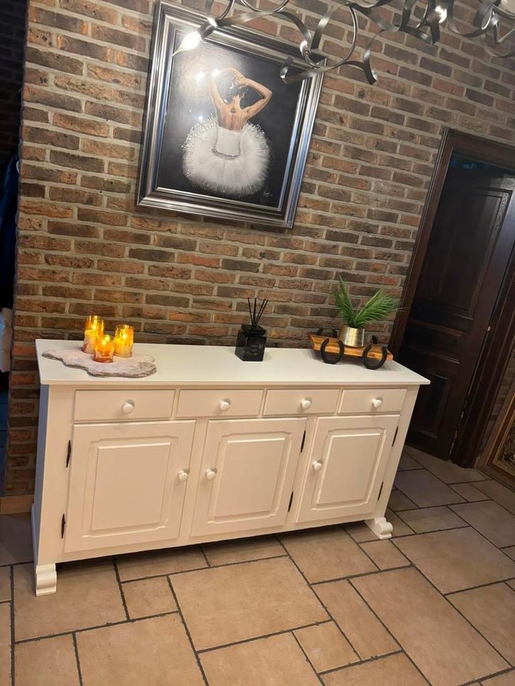 Landelijk Eiken Dressoir, Huis en Inrichting, Kasten | Dressoirs, Zo goed als nieuw, 150 tot 200 cm, 25 tot 50 cm, Met lade(s)