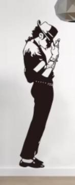 Grand sticker mural Michael Jackson noir (45x161cm), Maison & Meubles, Enlèvement ou Envoi, Neuf