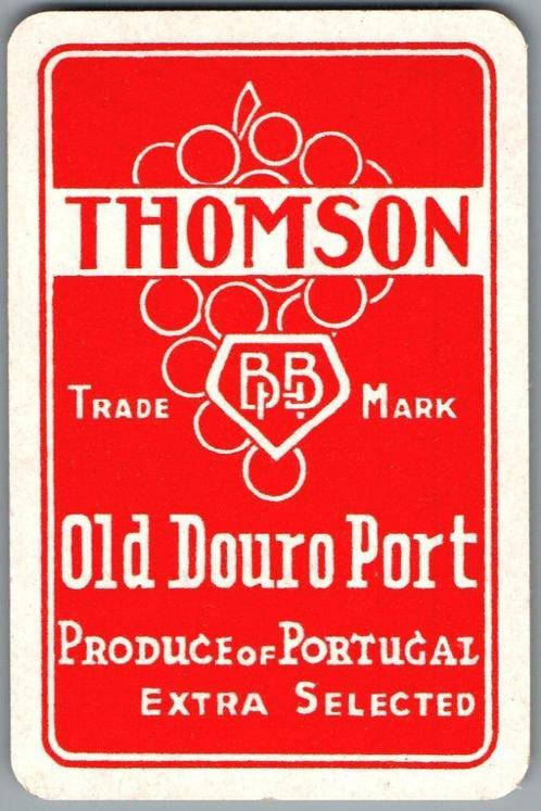 speelkaart - LK8286 - Thomson, old Douro port, Verzamelen, Speelkaarten, Jokers en Kwartetten, Zo goed als nieuw, Speelkaart(en)