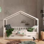 Huisbed 90x200 Vipack Dallas met hekje en bedlade, Kinderen en Baby's, Ophalen, Zo goed als nieuw