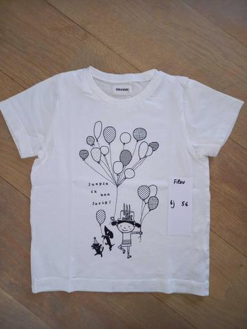 Verjaardags tshirt Filou & Friends 6 jaar - M 116 NIEUW beschikbaar voor biedingen