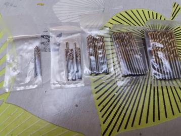 Kit de 50 forets de 1 mm à 3 mm en titane HSS, 10 pièces