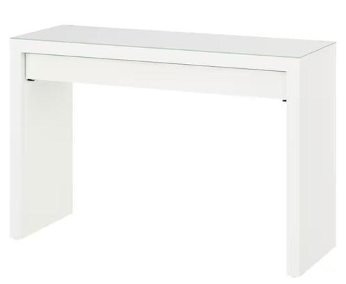 IKEA MALM toilettafel – wit – 120x41 cm – in zeer goede staa, Huis en Inrichting, Tafels | Sidetables, Zo goed als nieuw, 25 tot 50 cm