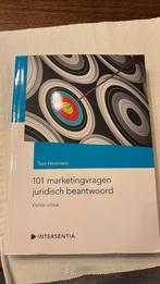 101 marketingvragen juridisch beantwoord (vierde editie), Ophalen of Verzenden, Nederlands, Tom Heremans