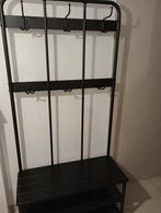 Kapstok + zitbankje + schoenenrek zwart, Ophalen, Zo goed als nieuw