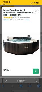 Jacuzzi intex pour 4 personnes, Enlèvement, Neuf, Tapis de sol, Gonflable