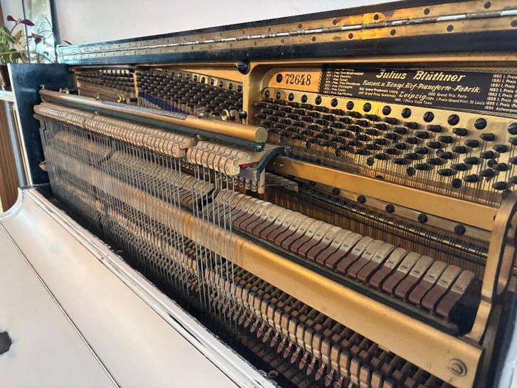 piano Bluthner 1907, Muziek en Instrumenten, Piano's, Gebruikt, Piano, Wit, Ophalen