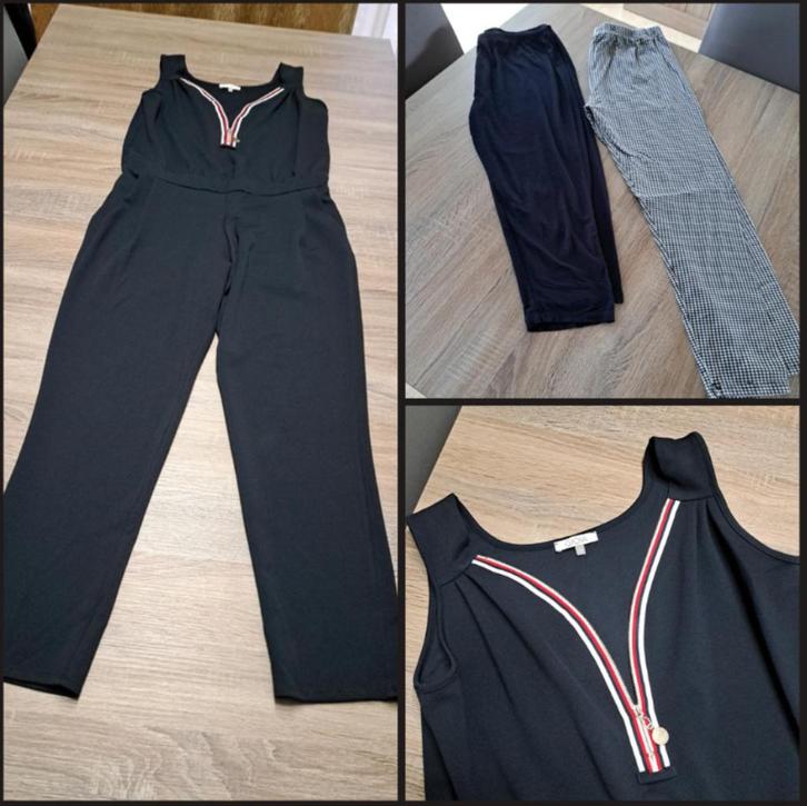 Gioia donkerblauw jumpsuit + leggings Large, Kleding | Dames, Jumpsuits, Zo goed als nieuw, Maat 42/44 (L), Blauw, Ophalen of Verzenden