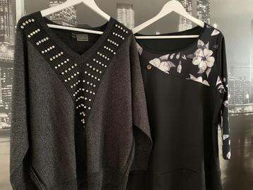 feestelijke pull trui cardigan met kleedje jurk - 48/50 disponible aux enchères