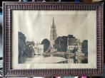 BRUGGE, PHOTOTYPIE IN GESNEDEN KADER, Antiek en Kunst, Ophalen of Verzenden