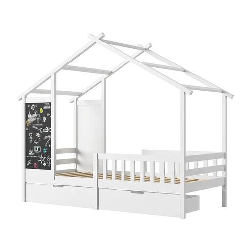 Kinderbed - bed - 2 Laden en Veilige Omheining - 90x200cm, Kinderen en Baby's, Kinderkamer | Bedden