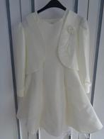ensemble de ceremonie robe + veste ecru taille 12 ans, Ophalen of Verzenden, Zo goed als nieuw, Meisje, Setje