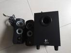 Logitech speaker system met subwoofer, Informatique & Logiciels, Comme neuf, Enlèvement ou Envoi