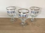 Orval bierglas oud 3 bierglazen, Verzamelen, Ophalen of Verzenden, Glas of Glazen