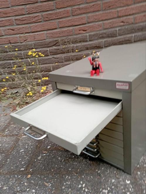 644) metalen ladekast met 10 schuifjes h=30cm, br=28cm l=41, Huis en Inrichting, Kasten | Ladekasten, Gebruikt, Minder dan 100 cm