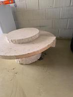 Table basse en pierre ronde vintage Magnussen, Ophalen, Gebruikt