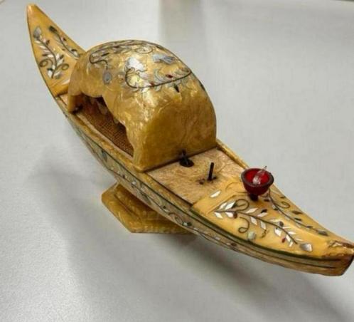 1930 Sieraden Doos Venetiaanse Italie Gondola Gondel antiek, Antiek en Kunst, Curiosa en Brocante, Ophalen of Verzenden
