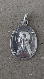 Médaillon Vierge Marie de Lourdes - argent, ovale, Antiquités & Art, Antiquités | Objets religieux, Enlèvement ou Envoi