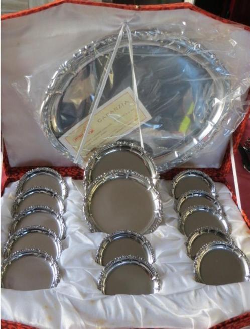 vintage inox onderzetters - artinox - jaren 70 - retro, Huis en Inrichting, Woonaccessoires | Onderzetters, Nieuw, Overig, Ophalen of Verzenden