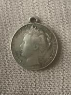zilveren herdenkingsmedaille koningin  wilhelmina 1898, Ophalen of Verzenden, Losse munt, Zilver
