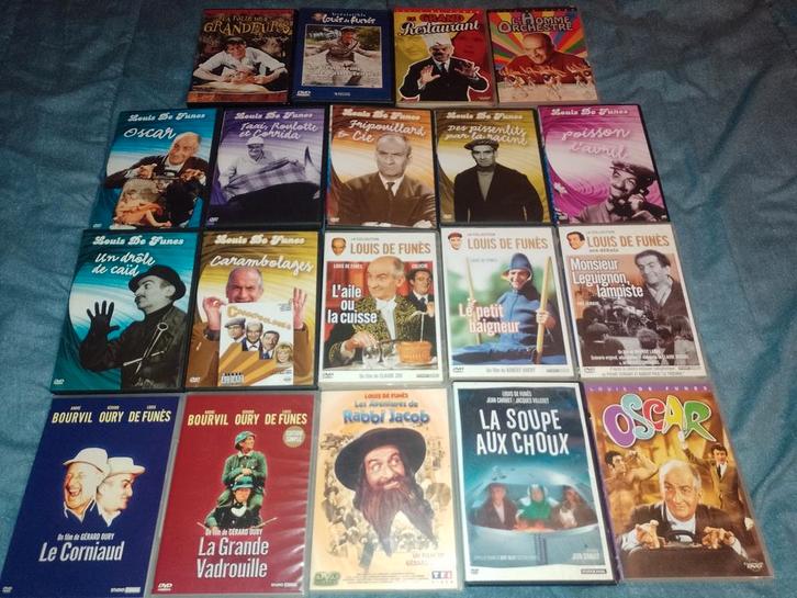 Te koop op dvd: evoluerende lijst van films van Louis De Fun, Cd's en Dvd's, Dvd's | Komedie, Zo goed als nieuw, Actiekomedie