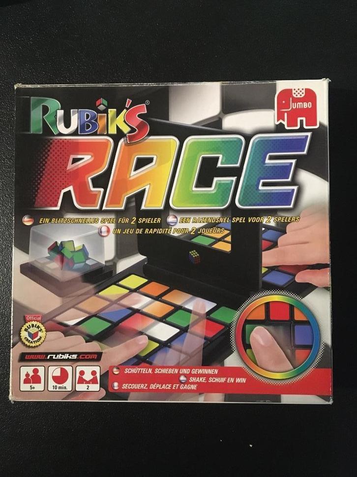 Rubik’s Race Het Bordspel, Hobby en Vrije tijd, Gezelschapsspellen | Bordspellen, Zo goed als nieuw, Een of twee spelers, Ophalen of Verzenden