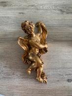 Antieke vintage gouden engel, Antiek en Kunst, Ophalen of Verzenden